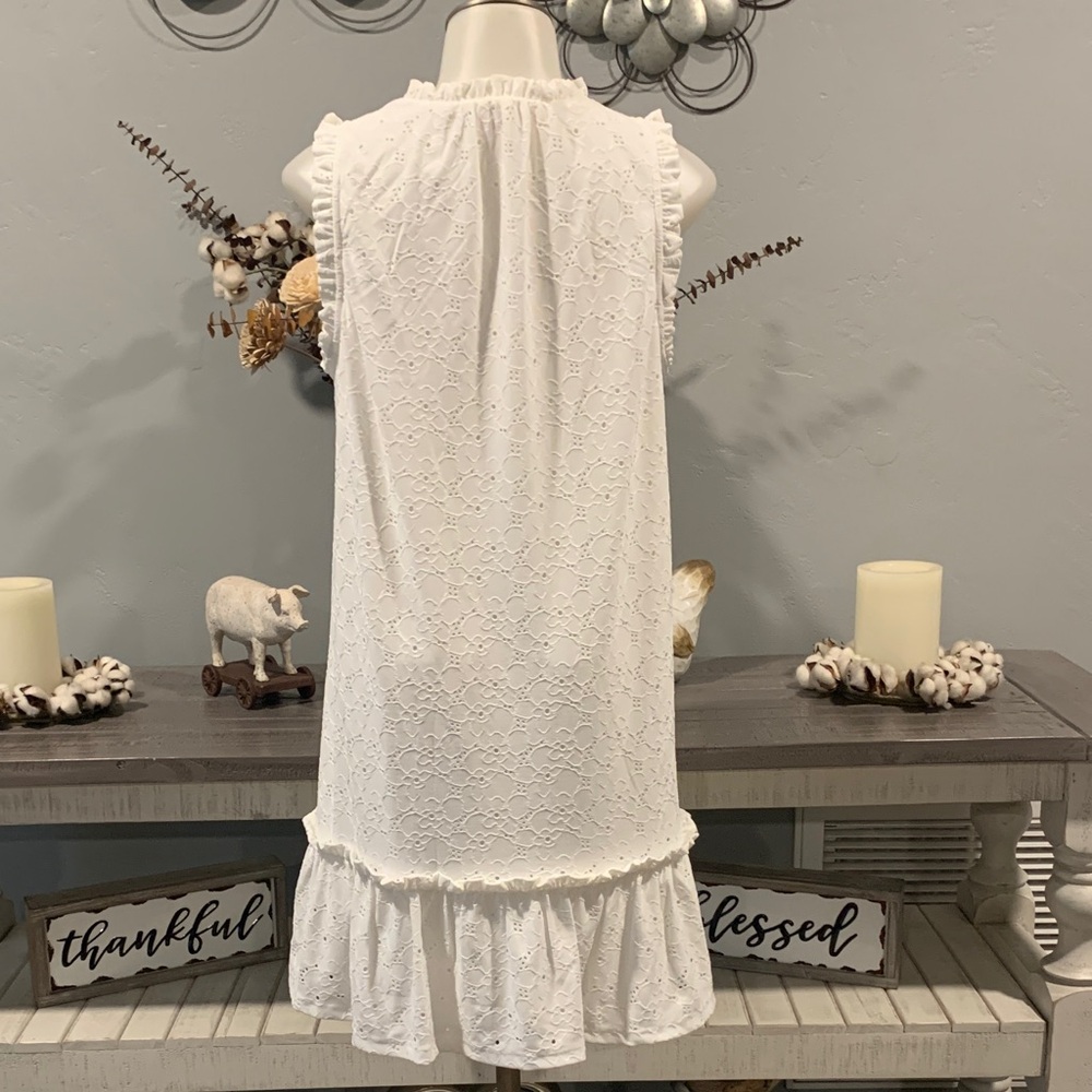 MICHAEL Michael Kors Cream Eyelet Dress - Picture 3 of 4